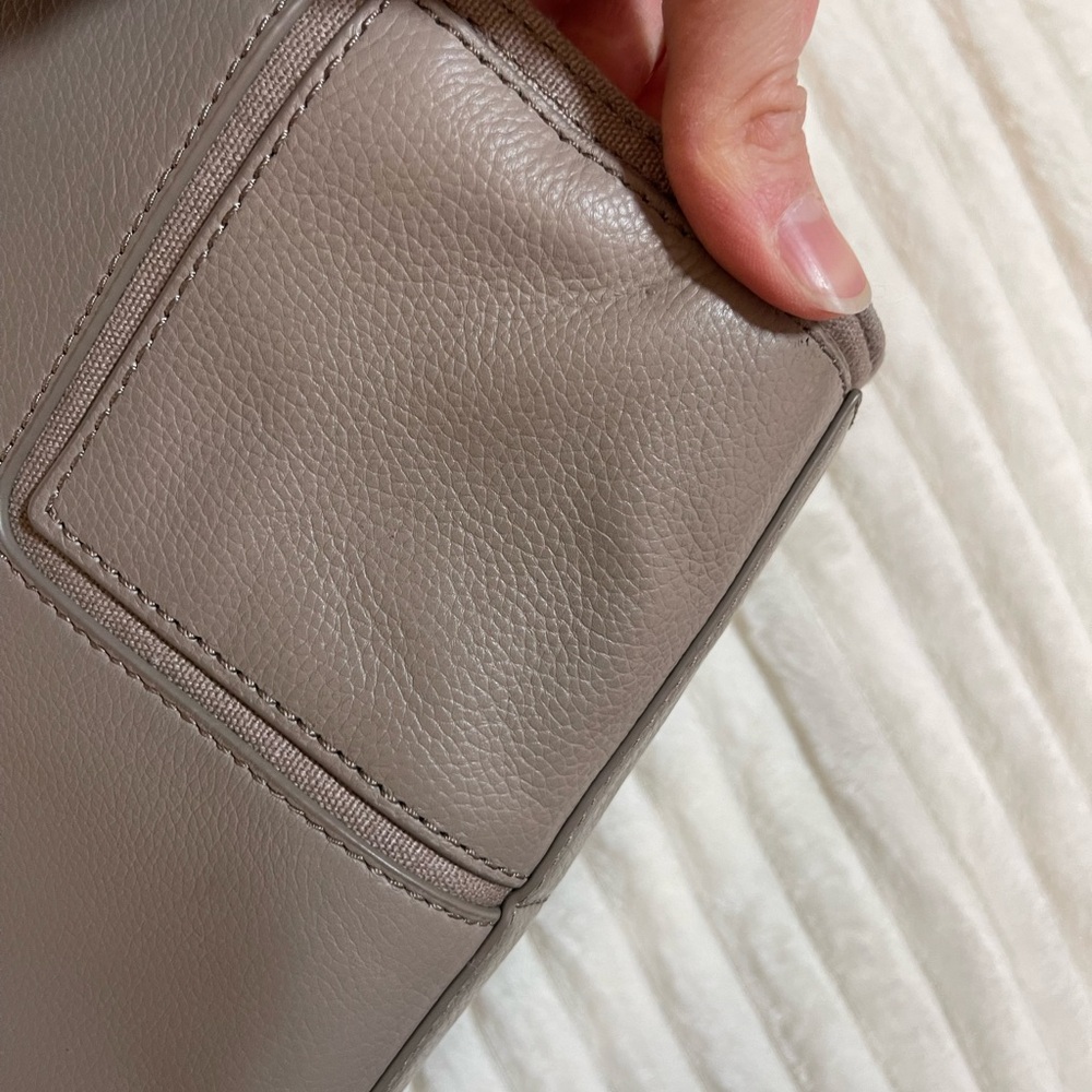 Tory Burch | Taupe | Leather Ella Tote - Picture 13 of 17